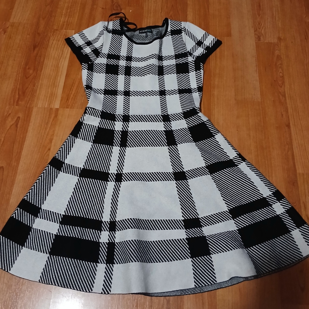 My Michelle Black and White Patterned Dress